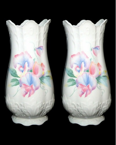 Aynsley Little Sweetheart Large Coronet Bouqet Vase x 2 image