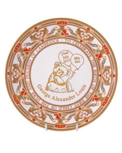 Caverswall Royal Baby Prince George of Cambridge Plate 2013 Brand New , Caverswall image