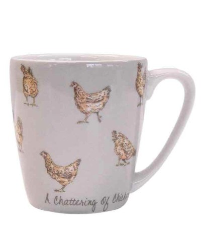 A Chattering of Chickens The In Crowd Queens by Churchill Acorn Mug image