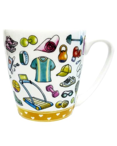Keep Fit Life Living The Dream Queens by Churchill Acorn Mug Tableware, Homewares, Brand New , Christmas Gifts, Churchill, mugs, Churchill image