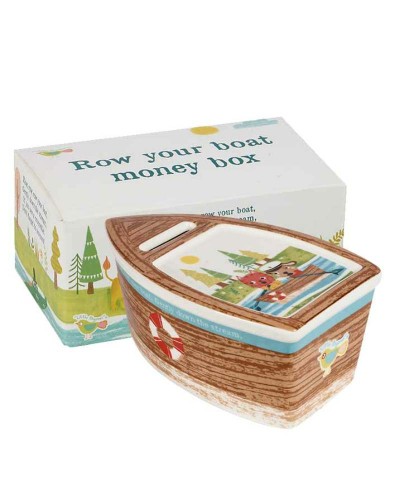 Churchill Little Rhymes Row Your Boat Shaped Money Box image