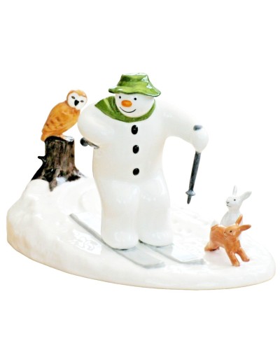 Coalport Off Piste Snowman Figurine image
