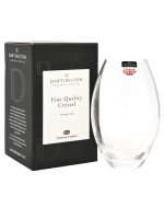 Dartington Opus 24% Lead Crystal Clear Glass Vase 17.5cm