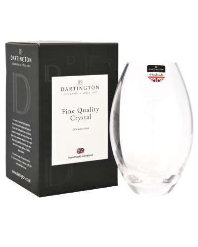 Dartington Opus 24% Lead Crystal Clear Glass Vase 17.5cm image