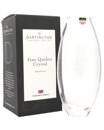 Dartington Opus 24% Lead Crystal Clear Glass Vase 32.5 cm image