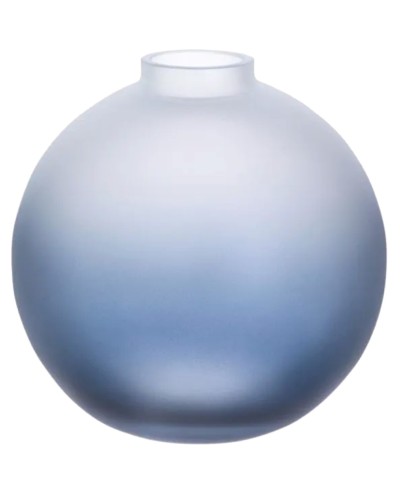 Dartington Crystal Wellness Calm Orb Blue Vase image
