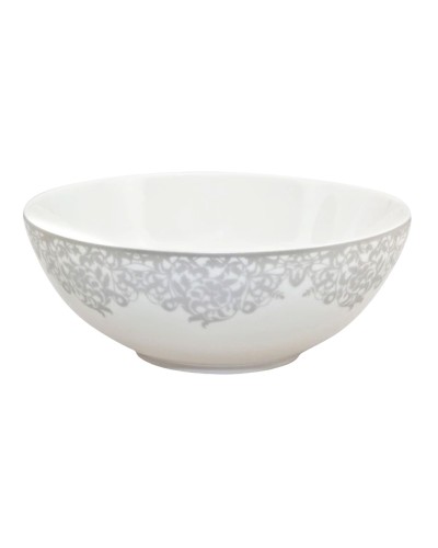 Denby Monsoon Filigree Silver Cereal /Desert Bowl 16cm Denby , Brand New image