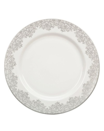 Denby Monsoon Filigree Silver Dinner Plate 28.5 cm Denby , Brand New image