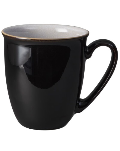 Denby Stoneware Elements Black Coffee Beaker Mug image