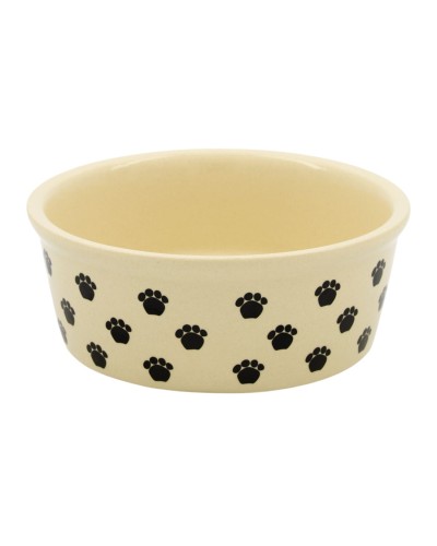 Showing image for Fido`s Diner Paw Patterned Cream Stoneware Pet Bowl 16 cm x 16 cm x 6cm Fido`s Diner Paw Patterned Cream Stoneware Pet Bowl 16 cm x 16 cm x 6cm image