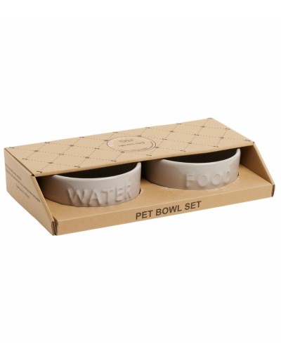Showing image for For Pets Only Water, Food. 2 piece Grey Pet Bowl Set 14 x 6 cm For Pets Only Water, Food. 2 piece Grey Pet Bowl Set 14 x 6 cm Homewares, Brand New image