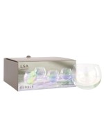 LSA International Bubble Pearl Lustre Stemless Rocking Tumbler 350ml set of 4 LSA International Bubble Pearl Lustre Stemless Rocking Tumbler 350ml set of 4