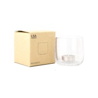 LSA International Market Clear Glass Tealight Holder and Tea Light