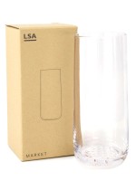 LSA International Market Clear Glass Bud Vase H17.5cm LSA International Market Clear Glass Bud Vase H17.5cm