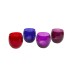 LSA International Coro Assorted Berry Glass Tea Light Holders and Tea Lights set of 4 Tableware, LSA International, Christmas Gifts, Wedding Gifts image