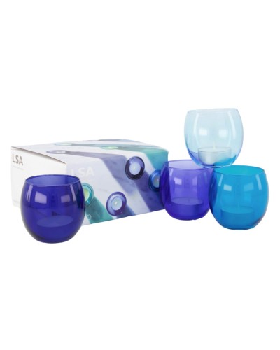Showing image for LSA International Coro Assorted Lagoon Glass Tea Light Holders and Tea Lights set of 4 LSA International Coro Assorted Lagoon Glass Tea Light Holders and Tea Lights set of 4 Tableware, LSA International, Christmas Gifts, Wedding Gifts image