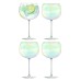 LSA International Bubble Pearl Lustre Stemmed Balloon Goblets 680ml set of 4 image