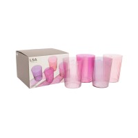 LSA International Gems Glass Tumblers Garnet set 4 LSA International Gems Glass Tumblers Garnet set 4