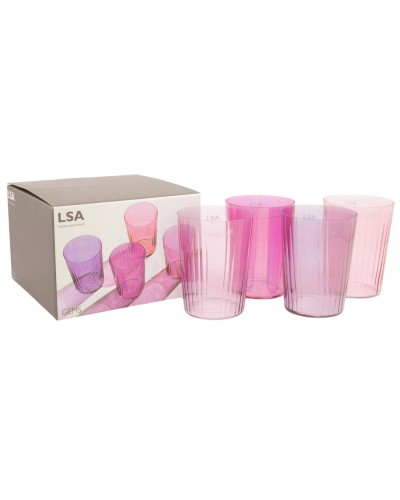 LSA International Gems Glass Tumblers Garnet set 4 Tableware, LSA International, Christmas Gifts, Wedding Gifts image