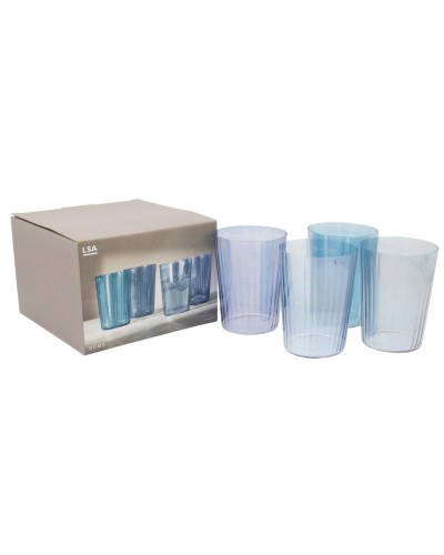 Showing image for LSA International Gems Glass Tumblers Assorted Sapphire set 4 LSA International Gems Glass Tumblers Assorted Sapphire set 4 image