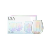 LSA International Pearl Tumbler 425ml set of 4 LSA International Pearl Tumbler 425ml set of 4