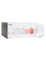 LSA International Rio Clear Balloon Tumbler 500ml set of 6 LSA International Rio Clear Balloon Tumbler 500ml set of 6