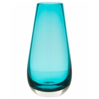 LSA International Peacock Flower Colour Glass Vase 14cm