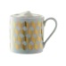 LSA International Chevron Metallic Gold porcelain Mug image