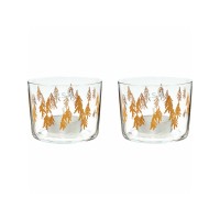 LSA Fir Metalic Glass Tea Light Holders & Candles