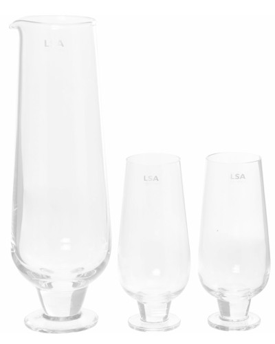 LSA International Rum Mixology set (1 Jug and 2 Glasses) Homewares, Brand New , LSA International, Christmas Gifts, Wedding Gifts, Glassware image