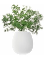 LSA International Boulder Opaque White Glass Spherical Vase LSA International Boulder Opaque White Glass Spherical Vase