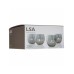 LSA International Zinc Glass Tea Light Holders & Candles set of 4 image