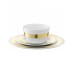 LSA International Space Gold 3pce Bowl, side & Dinner Plate Set Tableware, LSA International, Christmas Gifts, Wedding Gifts image