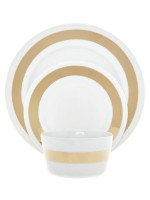 LSA International Space Gold 3pce Bowl, side & Dinner Plate Set LSA International Space Gold 3pce Bowl, side & Dinner Plate Set