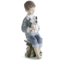 Lladro Every Bunny Needs Somebody Porcelain Figurine 01008287 historical piece