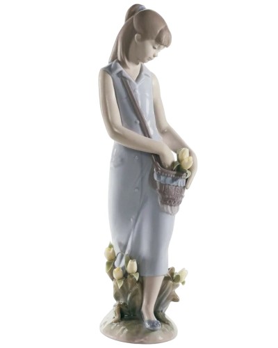 Lladro Tulip Garden Porcelain Figurine 01007712 historical piece image