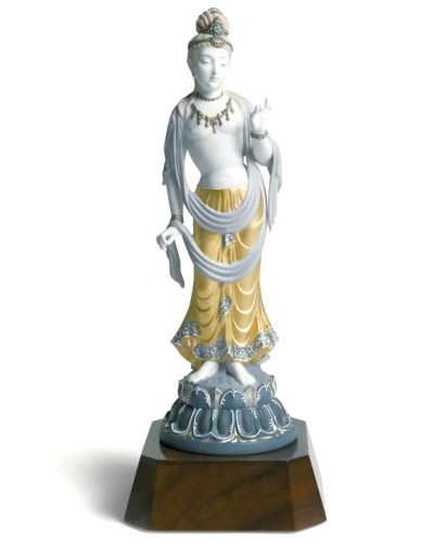Lladro Standing Buddah Porcelain Figurine 01001923 retired historical piece Figurines & Collectables, Lladro Collectables, Lladro / Nao Figurines, Lladro / Nao, Pre Owned image
