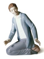 Lladro Caring Father Porcelain Figurine 01006972 historical piece