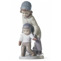 Lladro You Can Do It Porcelain Figurine 01008324 historical piece