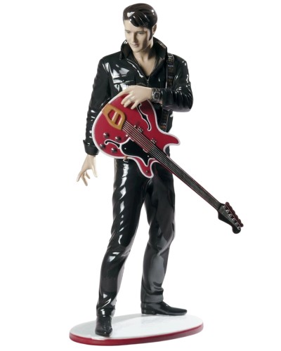 Showing image for Lladro Elvis Presley Porcelain Figurine 01008469 retired historical piece Lladro Elvis Presley Porcelain Figurine 01008469 retired historical piece image