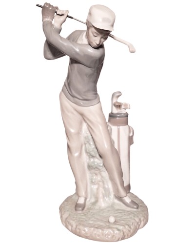 Lladro Golfer Figurine 01014824 Figurines & Collectables, Lladro Collectables, Lladro / Nao Figurines, Lladro / Nao, Pre Owned image