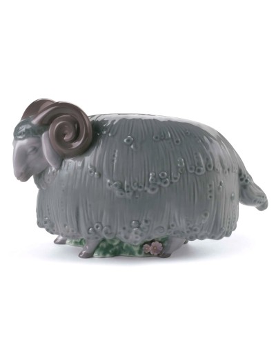 Lladro Ram in the Meadow (Grey) 01008487 historical piece Figurines & Collectables, Lladro Collectables, Lladro / Nao Figurines, Lladro / Nao, Brand New image