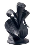 Lladro Naturofantastic Single Candle Holder (black) 01007956 historical piece