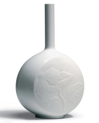 Showing image for Lladro White Flower Twig Canvas Vase 01007072 Lladro White Flower Twig Canvas Vase 01007072 image