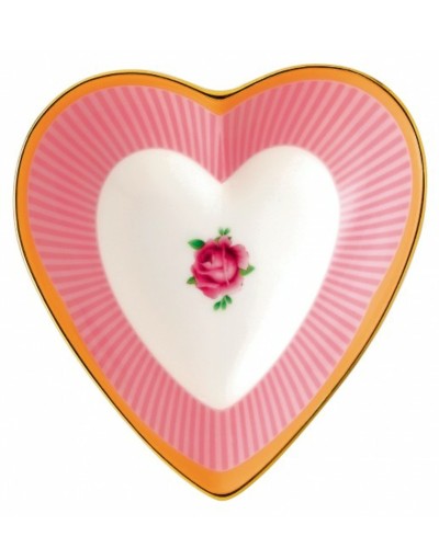 Showing image for Candy Sweet Stripe Heart Tray from Royal Albert Candy Sweet Stripe Heart Tray from Royal Albert image