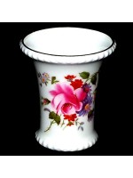 Royal Crown Derby Posies English Fine Bone China Gilded Trumpet Vase