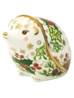 Royal Crown Derby Christmas Hedgehog Paperweight