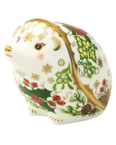 Royal Crown Derby Christmas Hedgehog Paperweight image