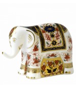 Royal Crown Derby Infant Imari Elephant Paperweight