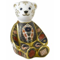 Royal Crown Derby Old Imari Solid Gold Band Bear